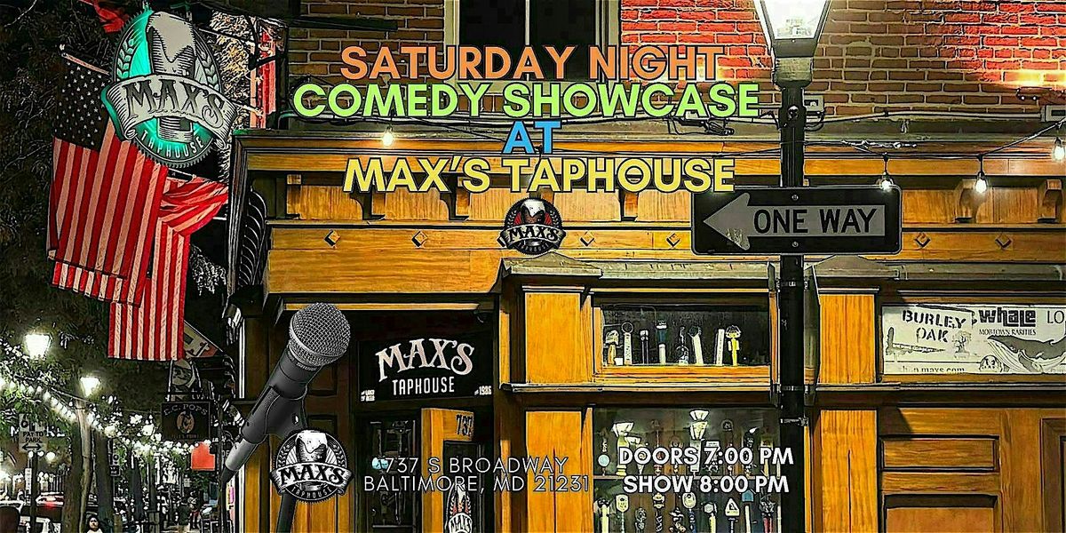 Saturday Night Comedy Showcase at Max's Taphouse | Event in Baltimore | AllEvents
