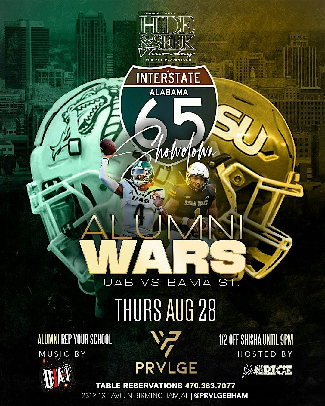I-65 Showdown Alumni Wars UAB vs BAMA ST, 28 August | Event in Birmingham | AllEvents