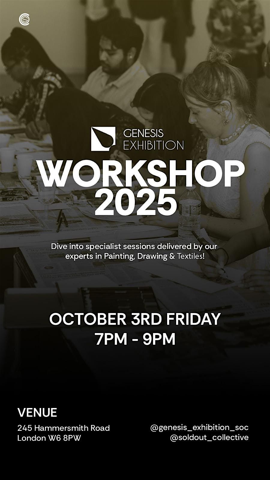 Genesis Exhibition workshop: Painting, drawing and textile | Event in London | AllEvents