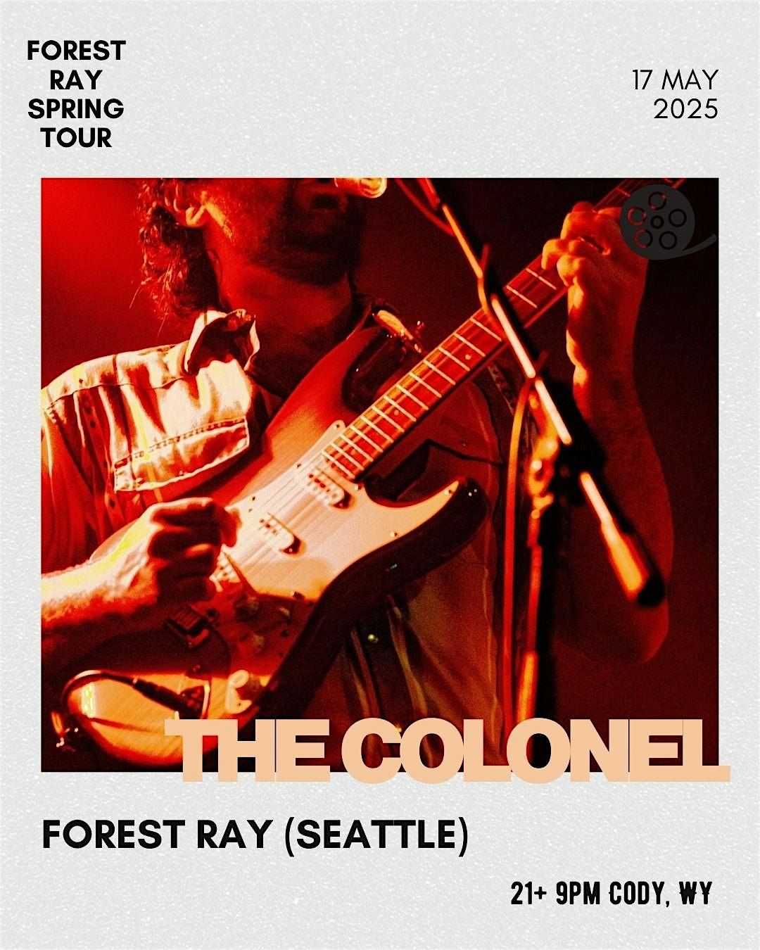 Forest Ray with Opener Will Nutt @ the Colonel, 17 May | Event in Cody | AllEvents