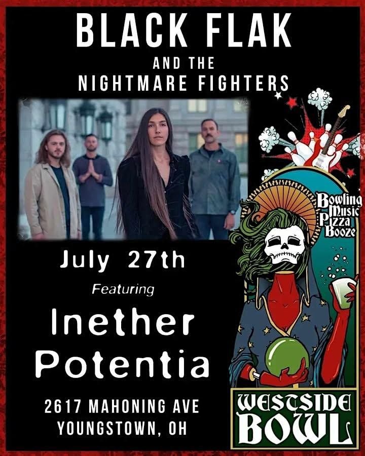Black Flak & The Nightmare Fighters/Inether/Potentia, 27 July | Event in Youngstown | AllEvents