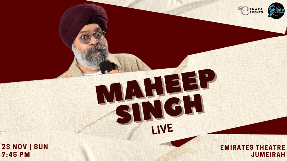 Maheep Singh Live in Dubai 2025, 23 November | Event in Dubai | AllEvents