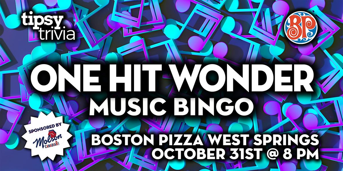 Calgary: Boston Pizza West Springs - One Hit Wonders Bingo - Jul 31, 8pm, 31 October | Event in Calgary | AllEvents
