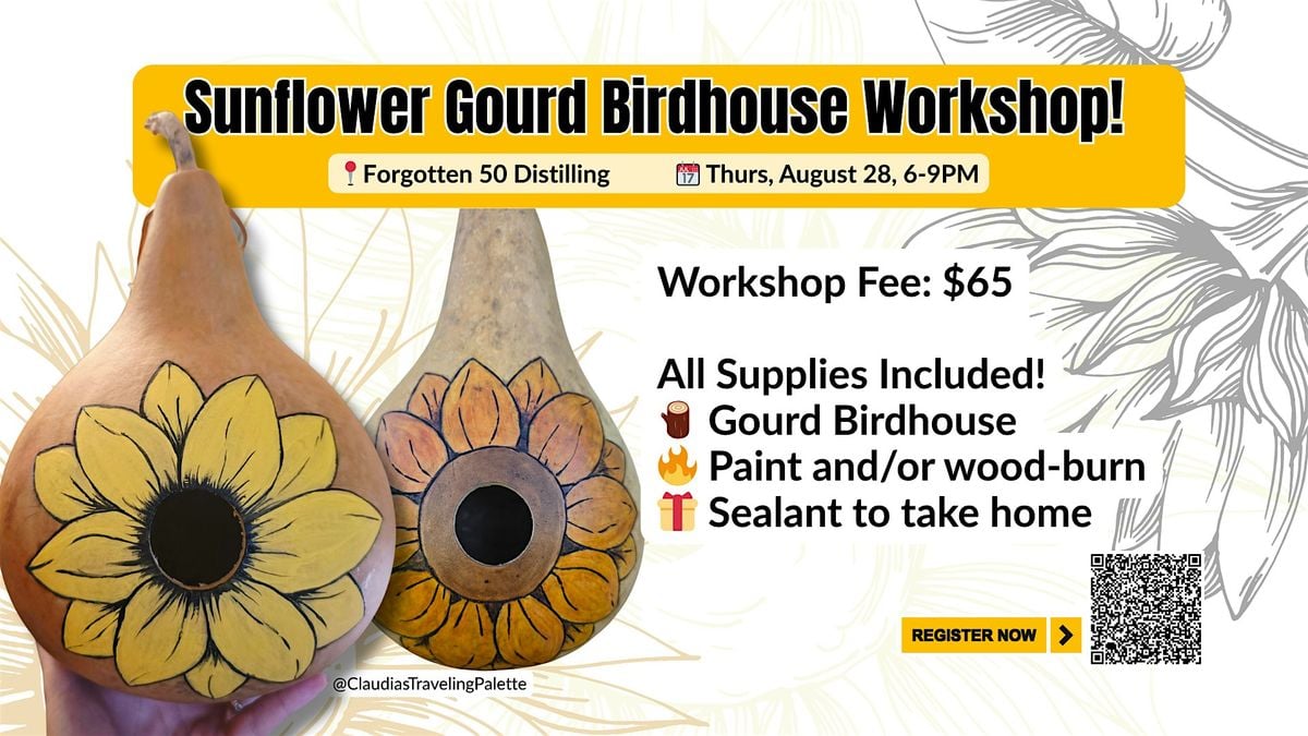 Gourd Birdhouse Craft Workshop at Forgotten 50 Distilling!, 28 August | Event in Berlin | AllEvents