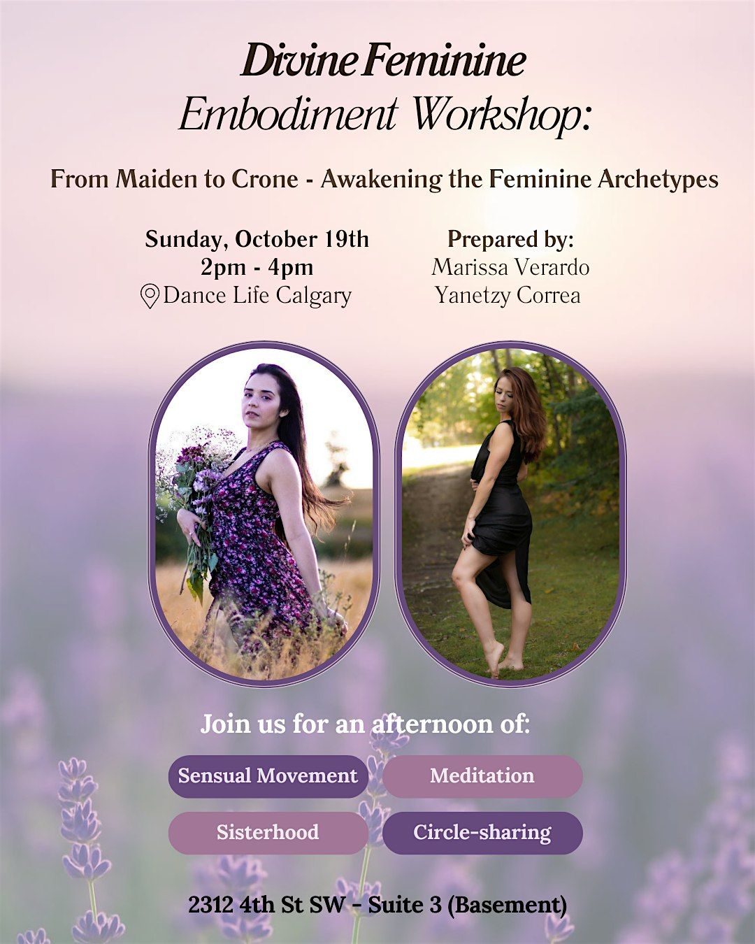 Divine Feminine Embodiment Workshop, 19 October | Event in Calgary | AllEvents