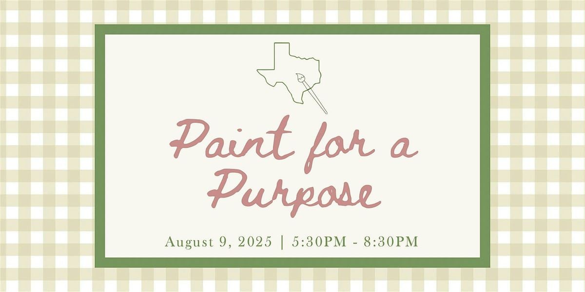 Paint for a Purpose, 9 August | Event in Dallas | AllEvents