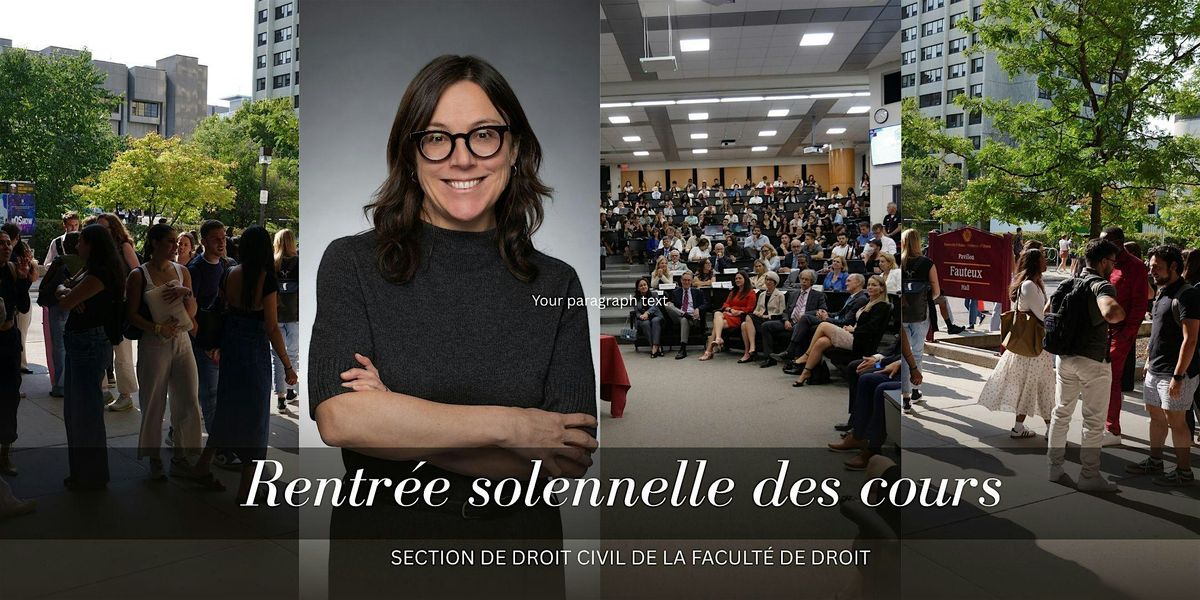 Rentrée solennelle de la Section de droit civil, 3 September | Event in Ottawa | AllEvents
