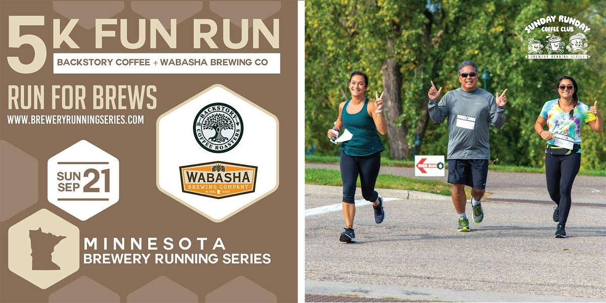 5k Fun Run x Backstory Coffee + Wabasha Brewing | 2025 MN Brewery Run, 21 September | Event in Saint Paul