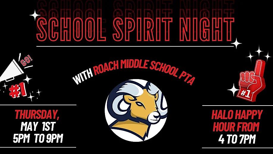 School Spirit Night - Roach Middle School PTA! | Event in Frisco | AllEvents
