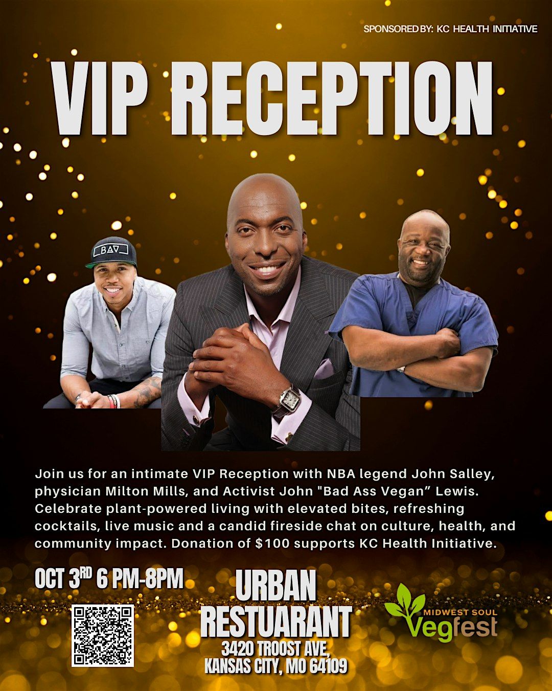 Join us for an intimate VIP Reception, 3 October | Event in Kansas City | AllEvents