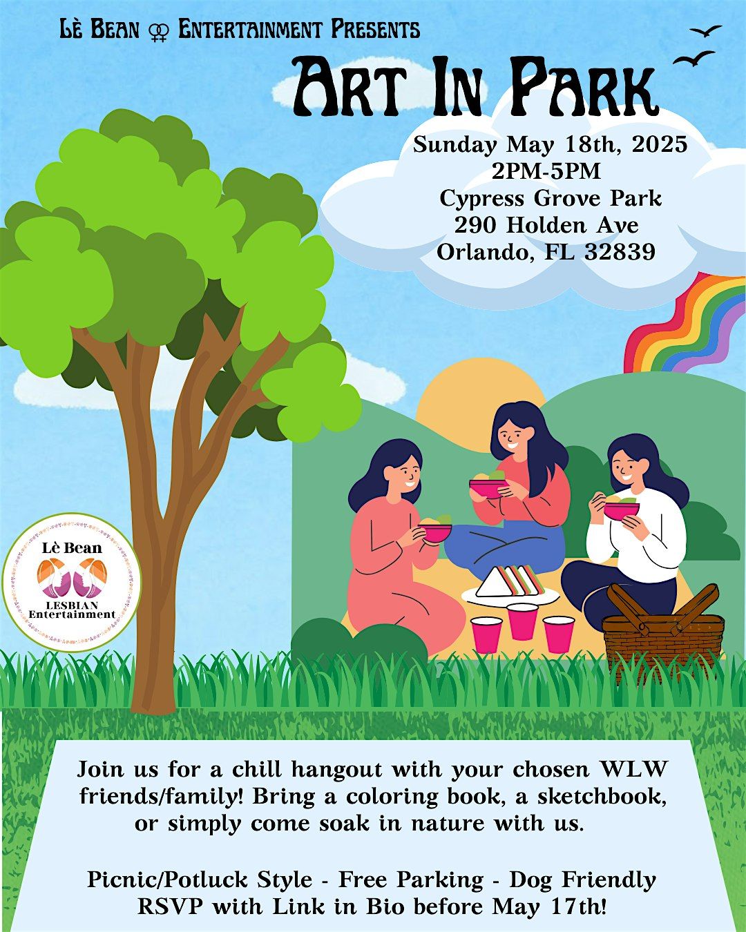 Lè Bean ⚢  Art in the Park, 18 May | Event in Orlando | AllEvents