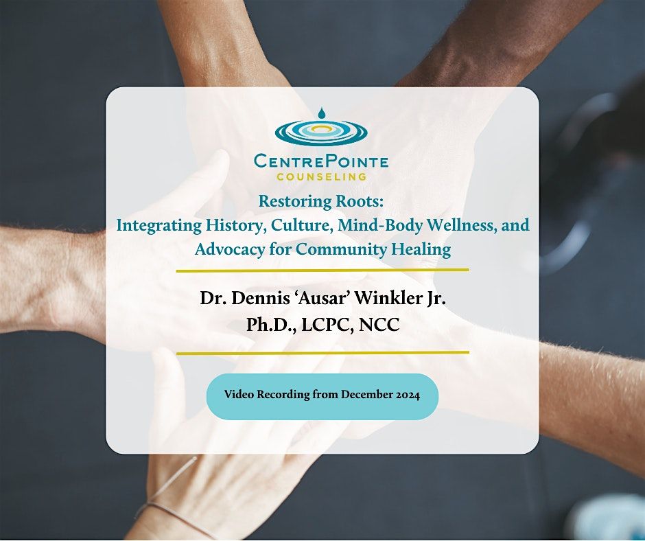 Video Recording: Restoring Roots: Multidisciplinary Integration for Healing, 1 July | Online Event | AllEvents