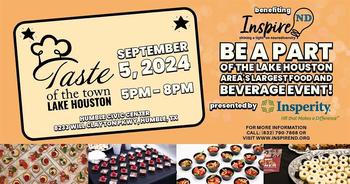 Taste of the Town Lake Houston | 2025, 11 September | Event in Humble | AllEvents