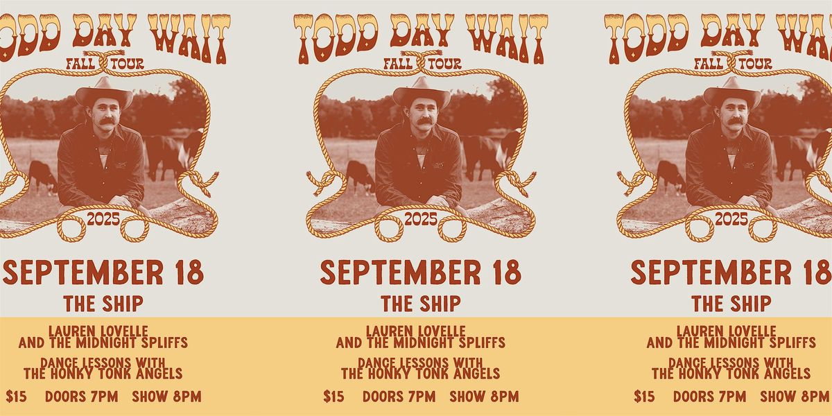 Todd Day Wait // Lauren Lovelle & The Midnight Spliffs // Honky Tonk Angels, 18 September | Event in Kansas City
