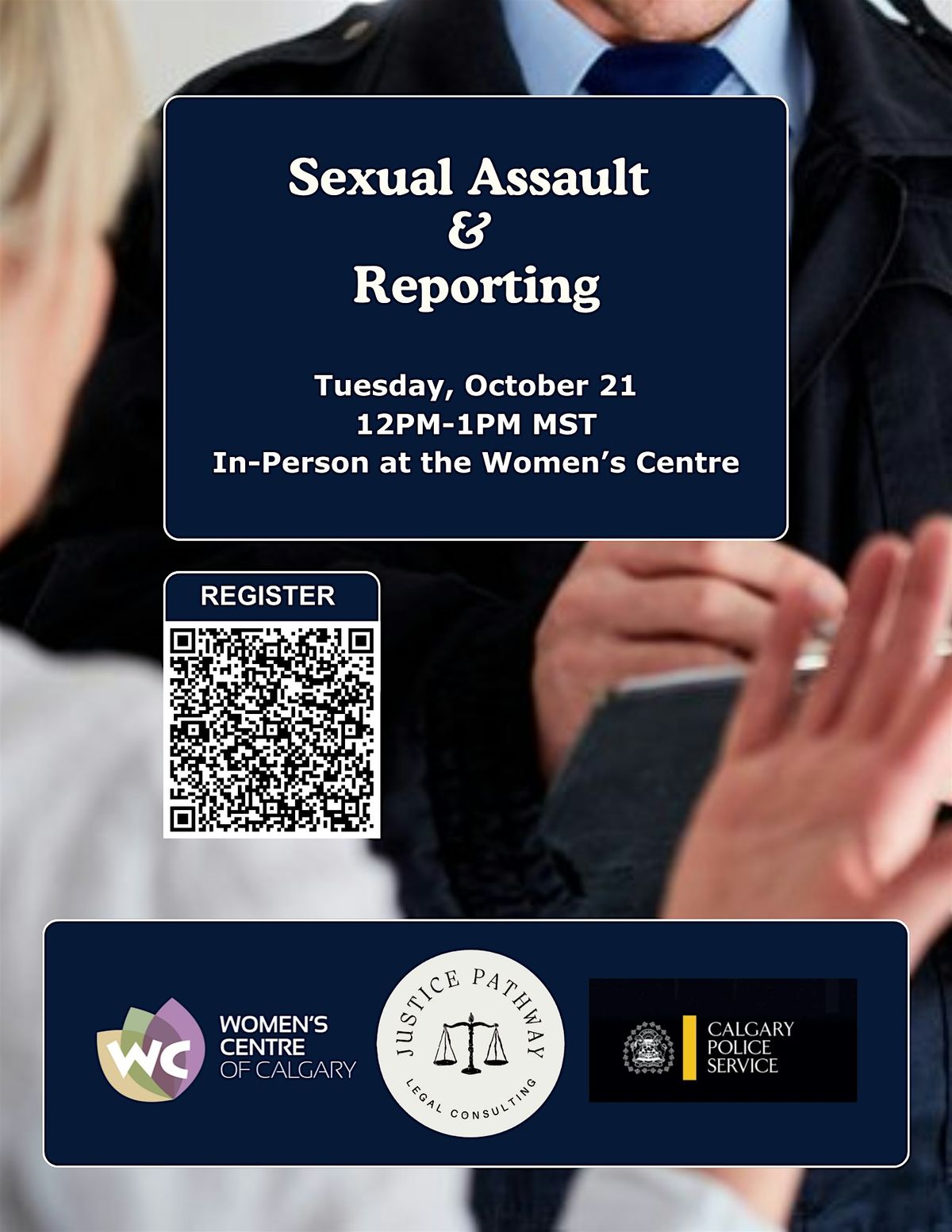 Sexual Assault and Reporting, 21 October | Event in Calgary | AllEvents