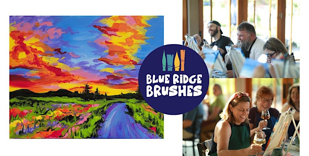Paint + Sip: "Colorful Country Road" at Hardware Hills Vineyard, 18 September | Event in Scottsville