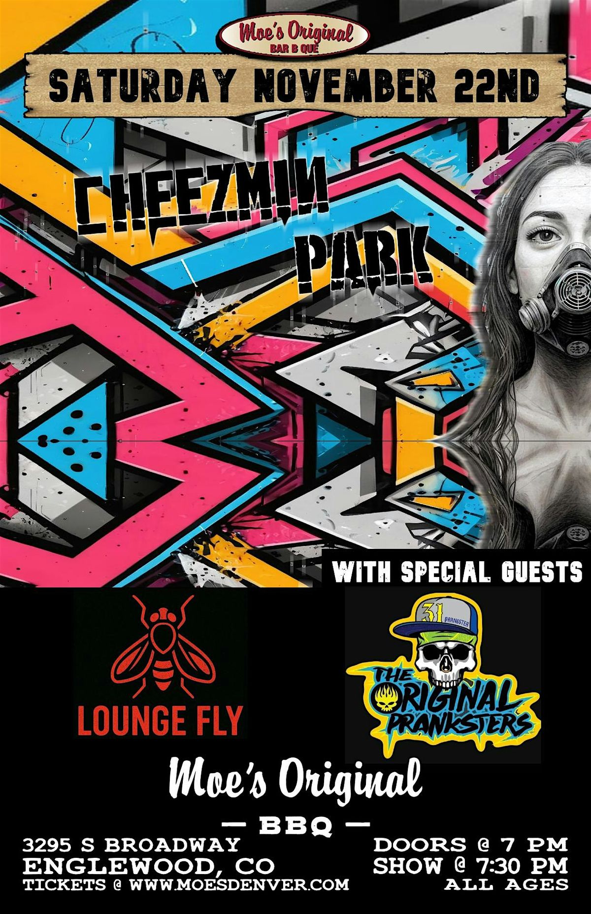 Cheezmin Park + Lounge Fly w/ The Original Pranksters, 22 November | Event in Englewood | AllEvents