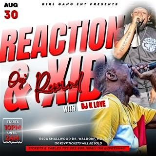 Reaction & XIB, 30 August | AllEvents