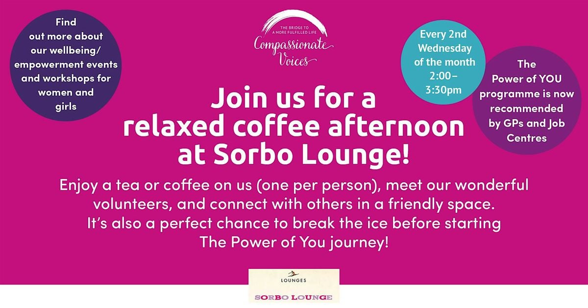 Christmas Coffee Afternoon with Compassionate Voices at Sorbo, 10 December | Event in Chesterfield | AllEvents