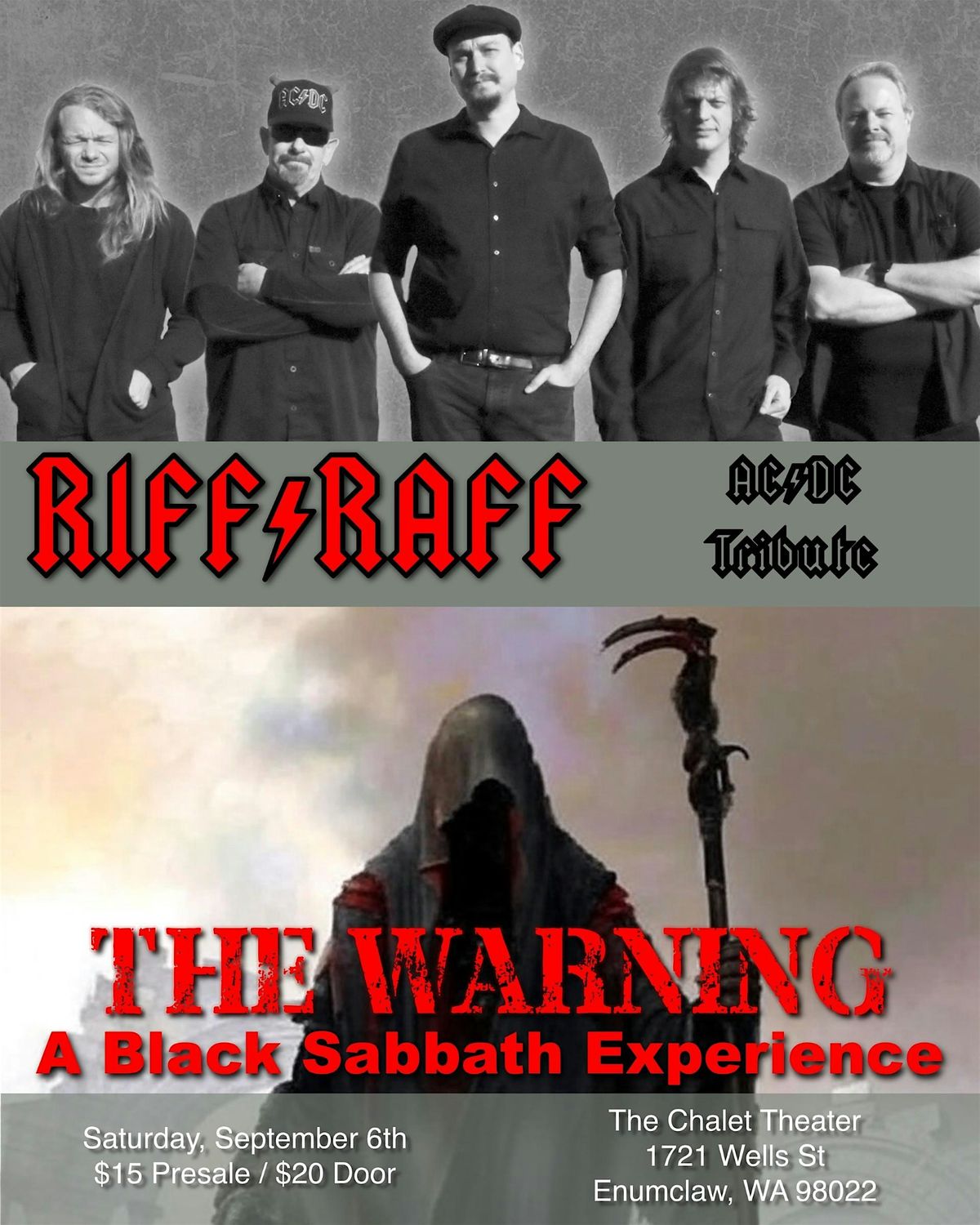 RIFF RAFF AND THE WARNING, 6 September | Event in Enumclaw | AllEvents
