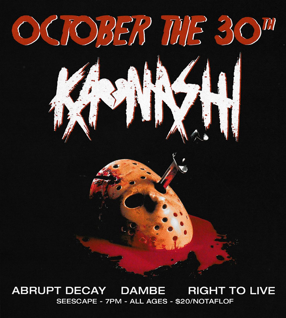 Kaonashi + Abrupt Decay and friends!, 30 October | Event in Toronto | AllEvents