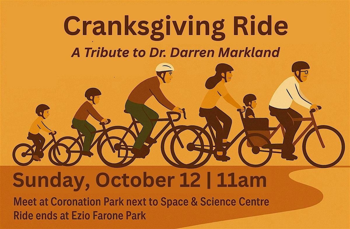 Cranksgiving Ride — A Tribute to Dr. Darren Markland, 12 October | Event in Edmonton | AllEvents