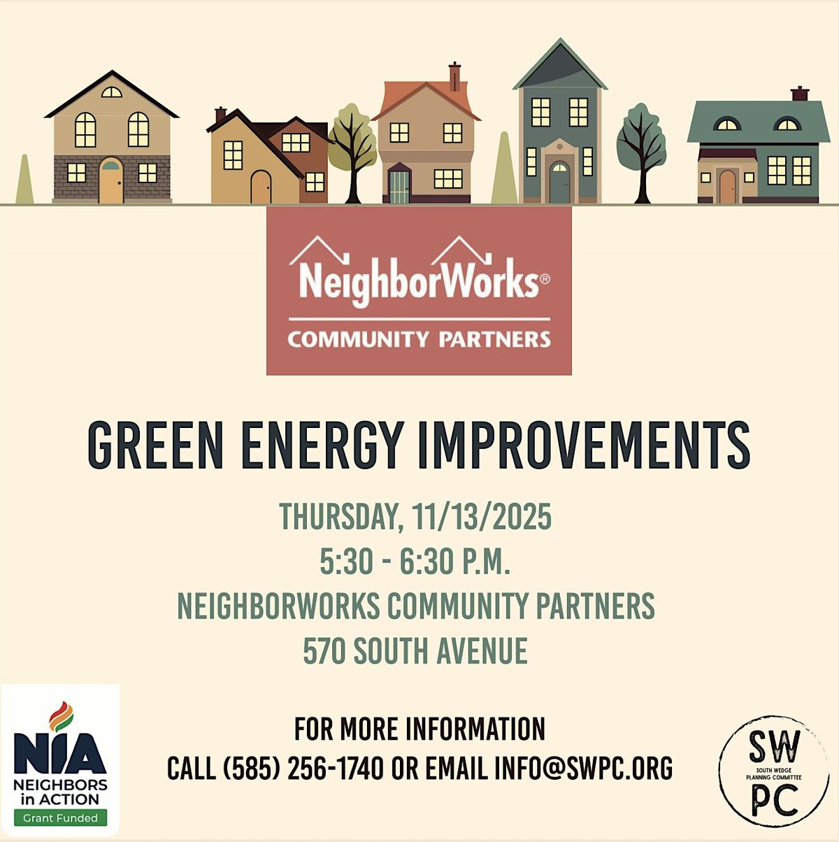 NeighborWorks Community Partners: Green Energy Improvements, 13 November | Event in Rochester | AllEvents
