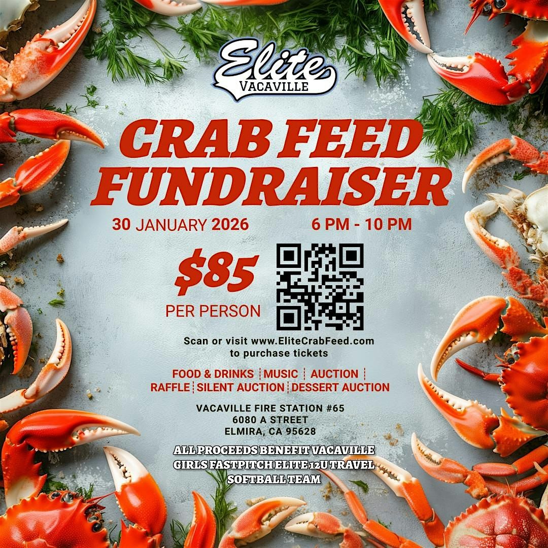 Vacaville Elite 1st Annual Crab Feed, 30 January | Event in Elmira | AllEvents