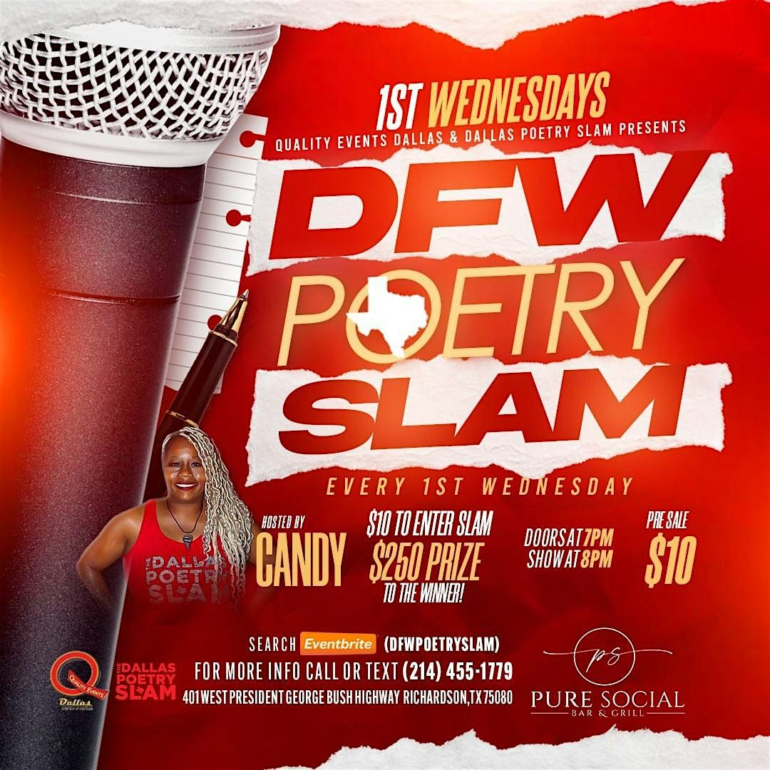 DFW $250 Poetry Slam, 4 June | Event in Richardson | AllEvents
