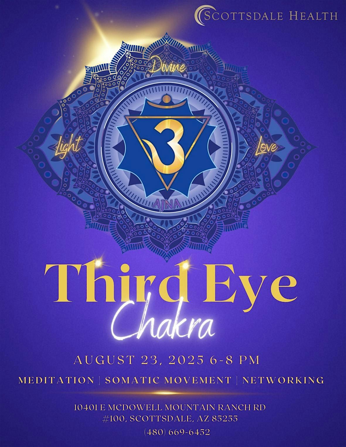 Third Eye Chakra Activation Workshop, 23 August | Event in Scottsdale | AllEvents