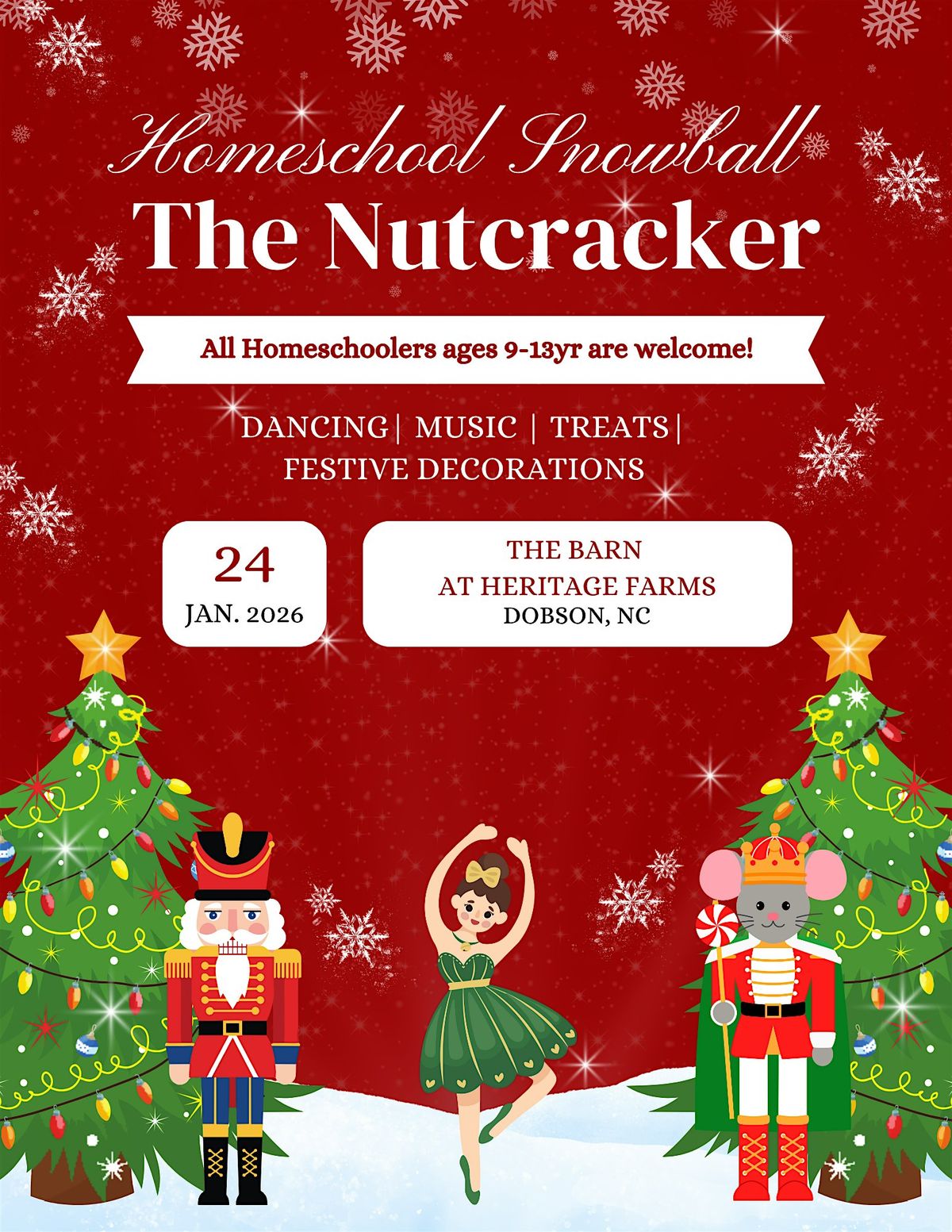 Homeschool Snowball - The Nutcracker, 24 January | Event in Dobson | AllEvents