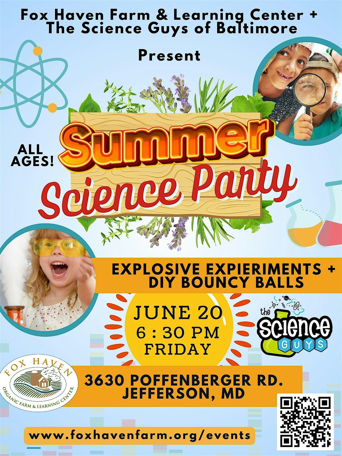 Summer Science Party at Fox Haven Farm! [All Ages] | Event in Jefferson | AllEvents