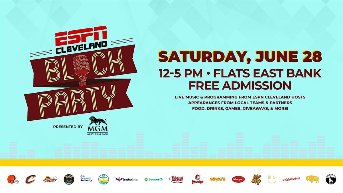 2025 ESPN Cleveland Block Party, 28 June | Event in Cleveland | AllEvents