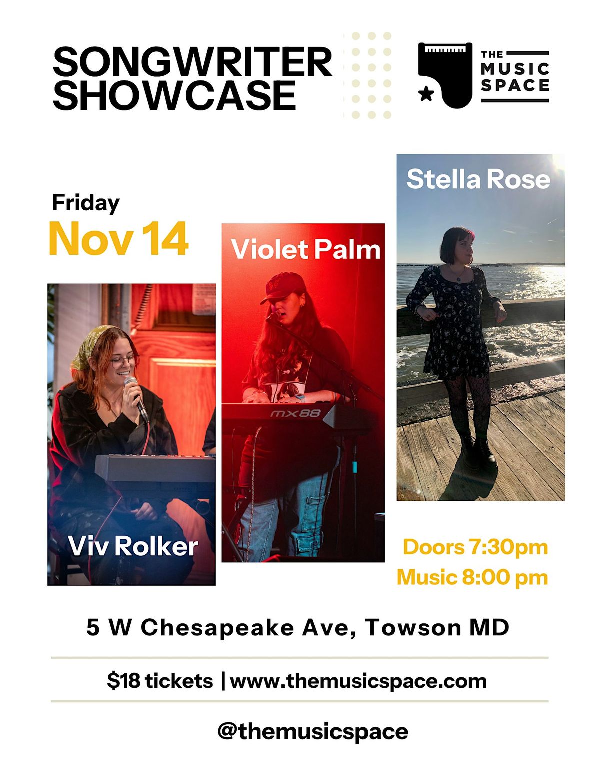 November Songwriter Session | Event in Towson | AllEvents