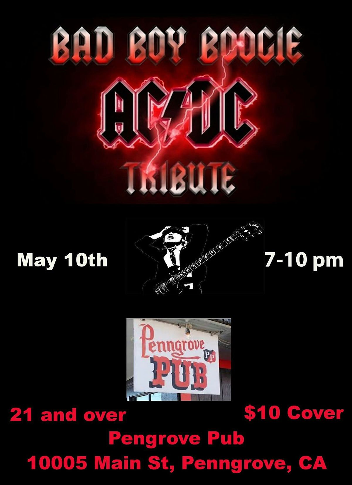 Bad Boy Boogie (AC/DC Bon Scott era Tribute) LIVE at Penngrove Pub!, 10 May | Event in Penngrove | AllEvents