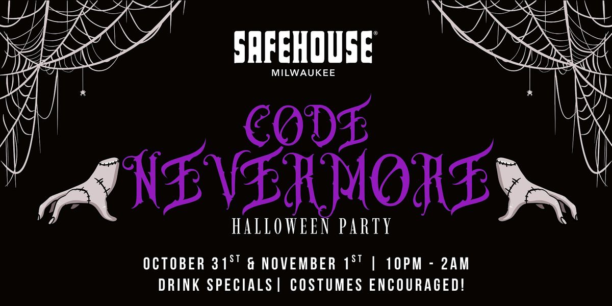 Halloween Party at SafeHouse: Code Nevermore, 31 October | Event in Milwaukee | AllEvents