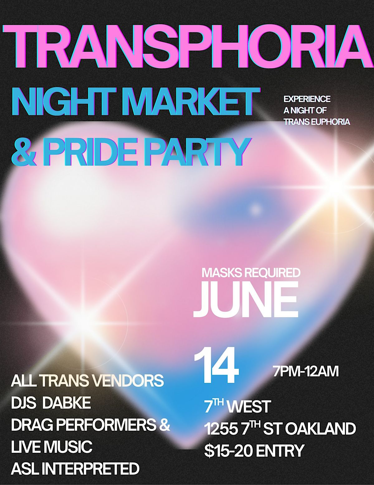 Transphoria: Night Market & Pride Party, 14 June | Event in Oakland | AllEvents