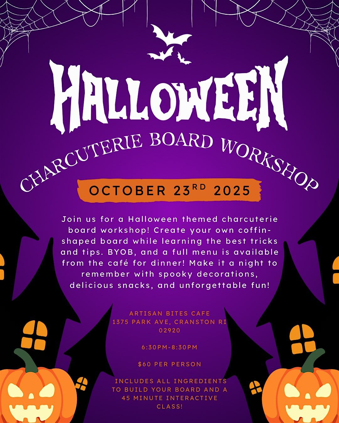 HALLOWEEN THEMED CHARCUTERIE BOARD WORKSHOP, 23 October | Event in Cranston | AllEvents
