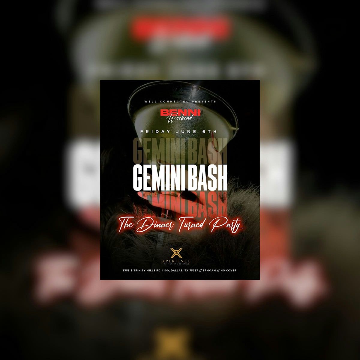Gemini Bash “The Dinner Turned Party”, 6 June | Event in Dallas | AllEvents