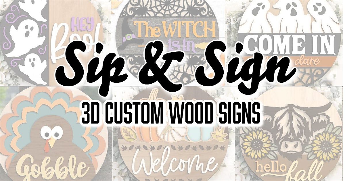 3D Wood Sign Paint Party at Ridge Run Tavern, 19 October | Event in Elizabethtown | AllEvents