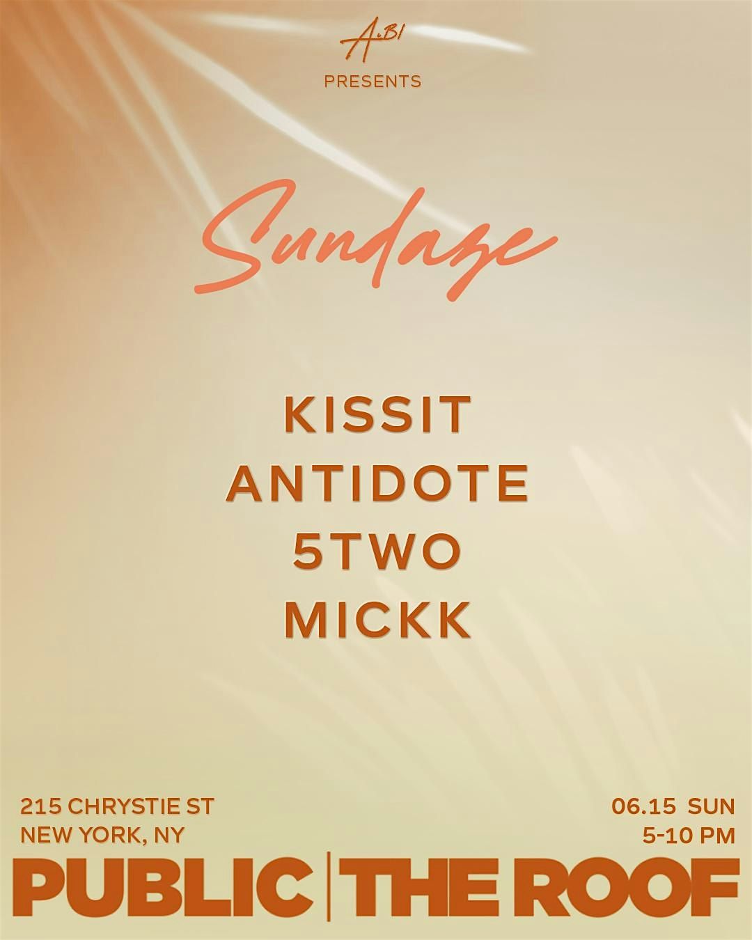 FREE RSVP SUNDAZE PUBLIC ROOFTOP, 13 July | Event in New York | AllEvents