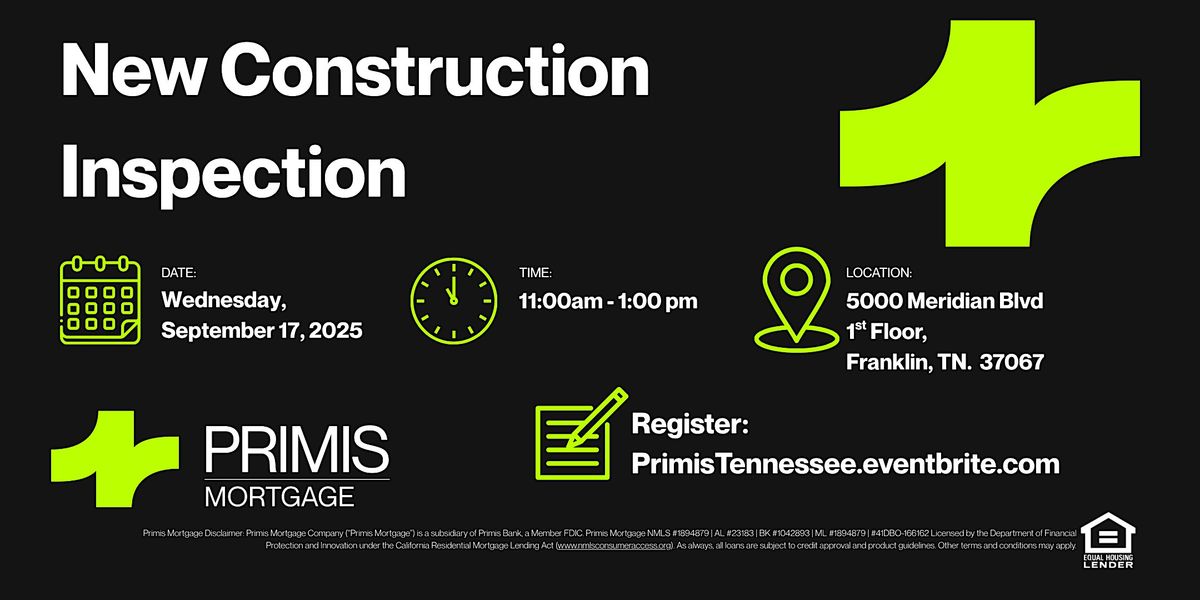 CE Class - New Construction Inspection with Chris Behling, 17 September | Event in Franklin | AllEvents