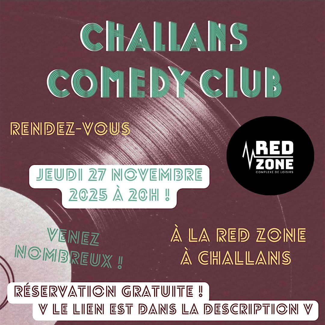 Soirée stand up à la Red Zone, 27 November | Event in Challans | AllEvents