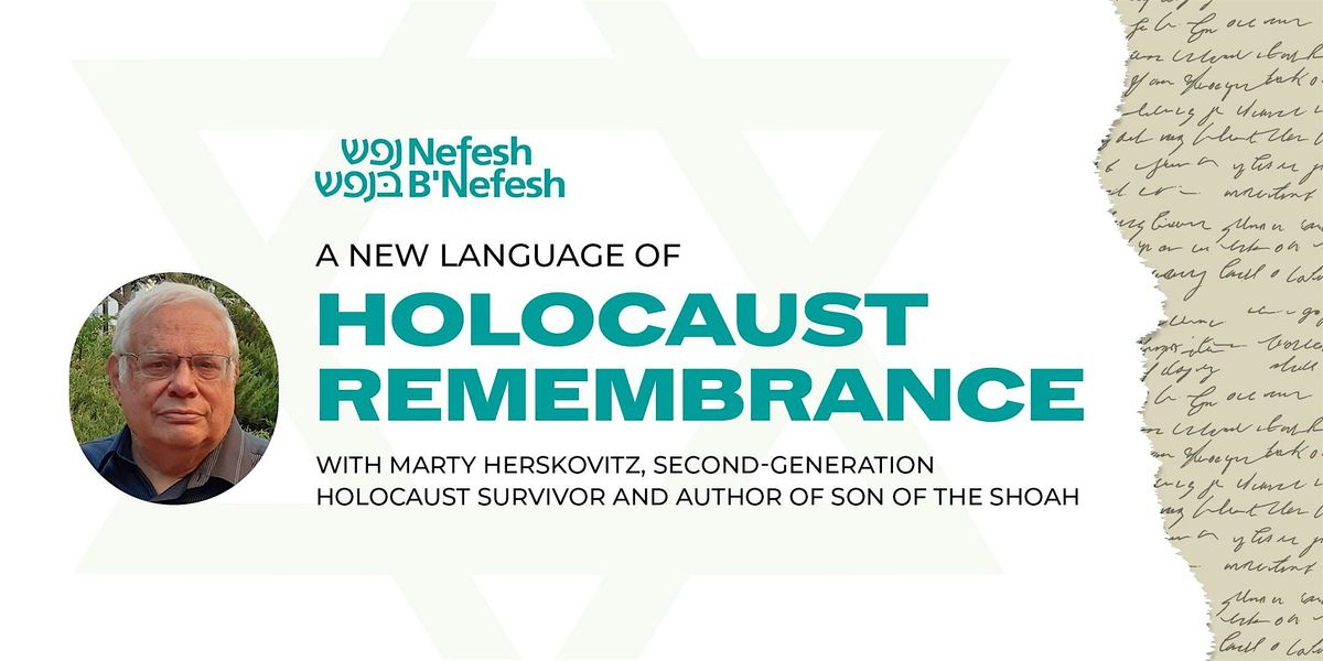 A New Language of Holocaust Remembrance with Marty Herskovitz, 29 December | Event in Jerusalem | AllEvents
