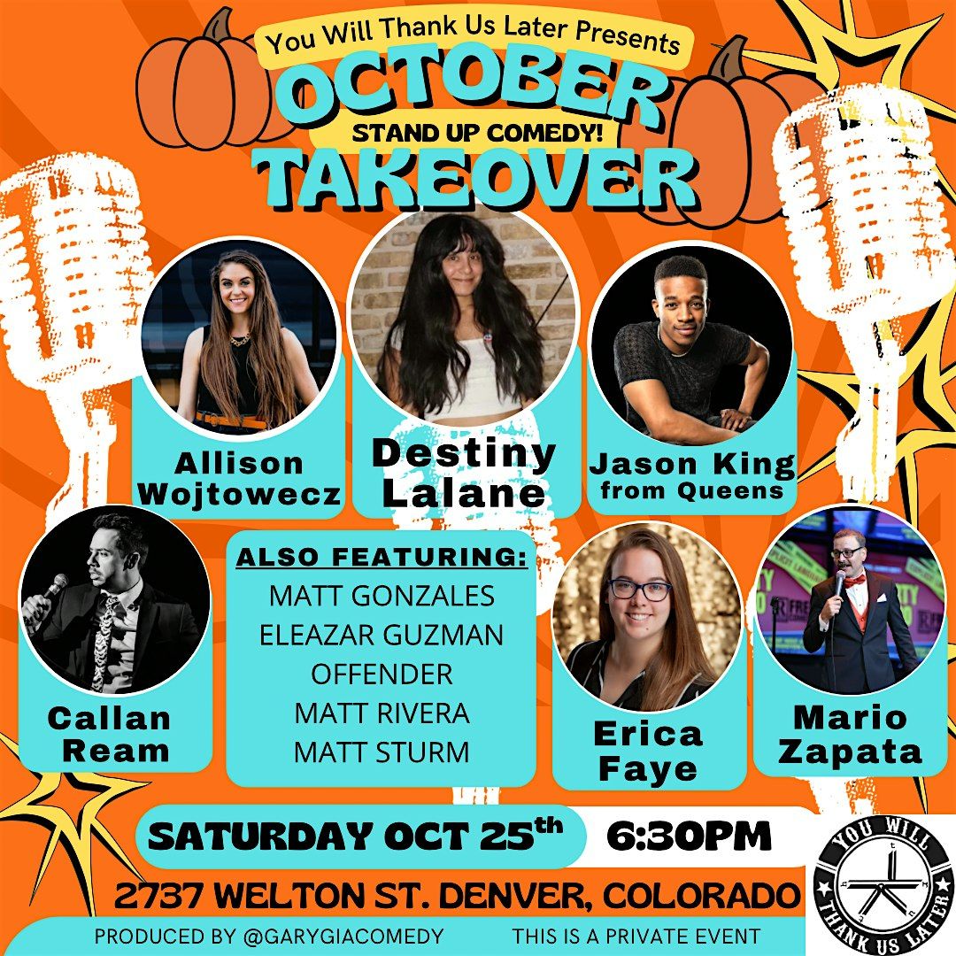 OctoberTakeover SAT 10/25, 25 October | Event in Denver | AllEvents