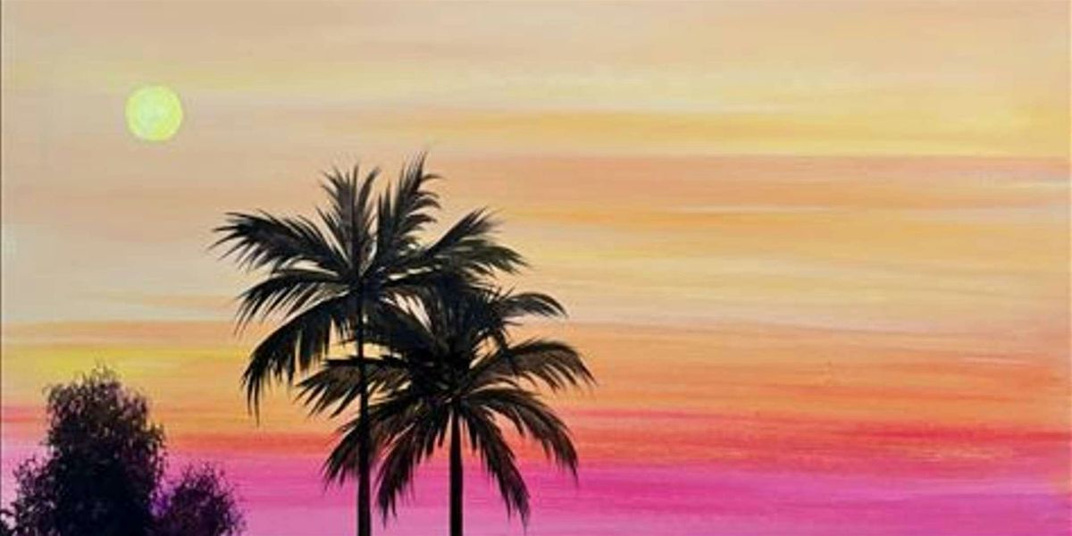 The Tropical Sunset Ocean Views at Dawn - Paint and Sip by Classpop!™, 28 June | Event in Baytown | AllEvents