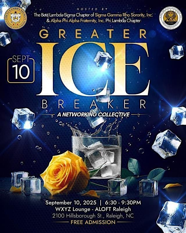The GREATER ICE Breaker: A Networking Collective, 10 September | Event in Raleigh | AllEvents