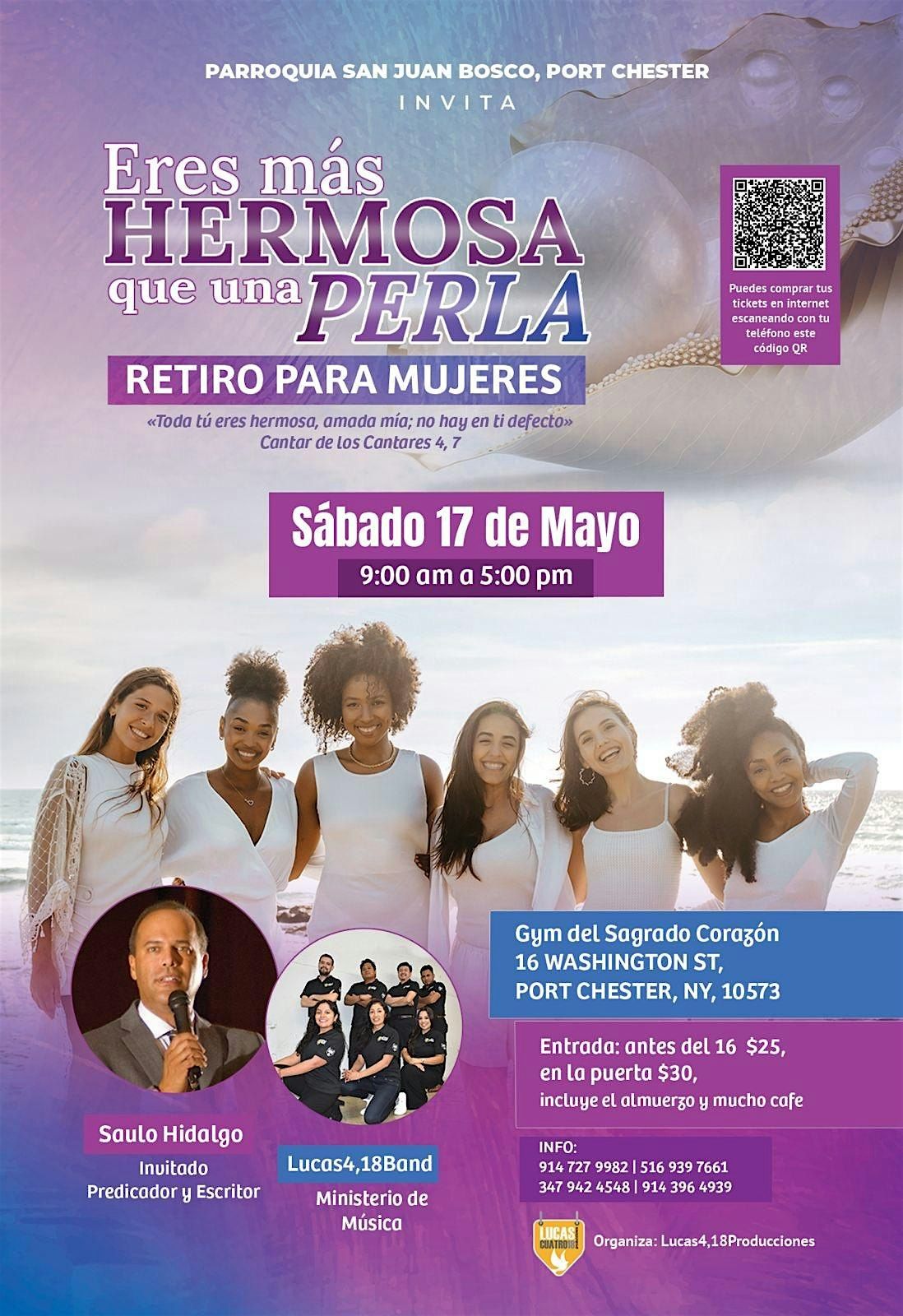 Retiro Espiritual de Mujeres - Eres mas hermosa que una perla, 17 May | Event in Port Chester | AllEvents