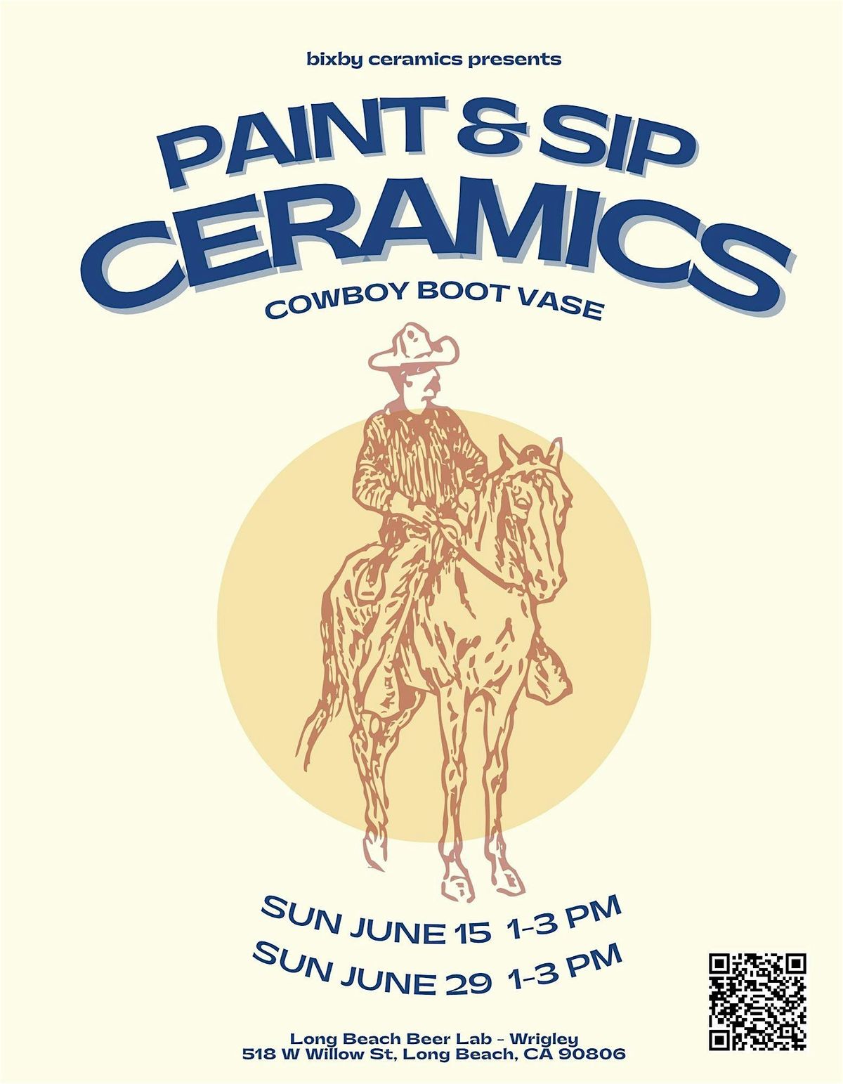 Paint and Sip Ceramics: Cowboy Boot Bud Vase, 29 June | Event in Long Beach | AllEvents