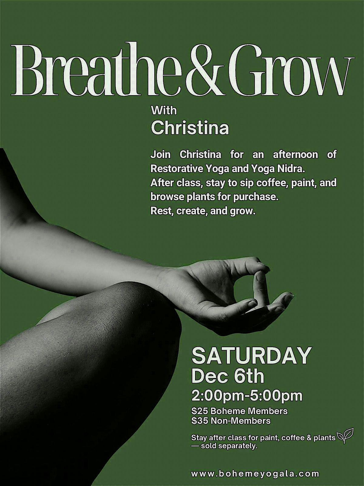 Breathe & Grow: Restore Yoga & Yoga Nidra, 6 December | Event in Los Angeles | AllEvents